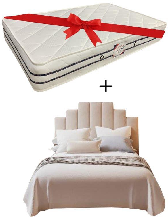 احصل على سرير بالمرتبة خشب كبس كونتر، 140×125×195 سم مقاس كوين - اوف وايت مع أفضل العروض | رنين.كوم