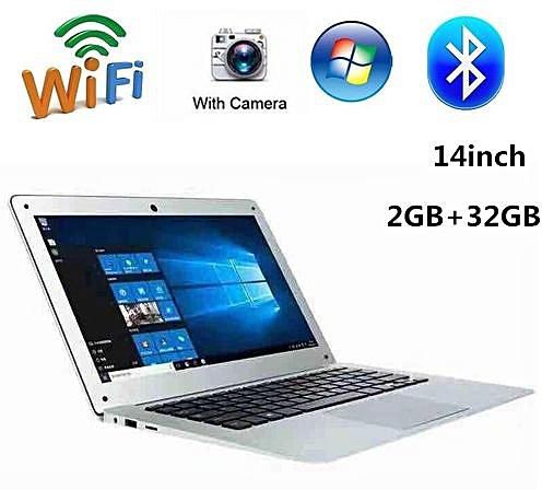 Generic Win10 Ultra Thin Laptop Intel Quad Core CPU 2GB/32GB Laptops Notebook US Plug