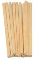 Party Time 50pcs Mini Dowel Rods Wooden Sticks Wooden Dowel Rods - 0.5 x 10cm Hardwood Sticks - for Arts &amp; Crafts and DIY Crafting