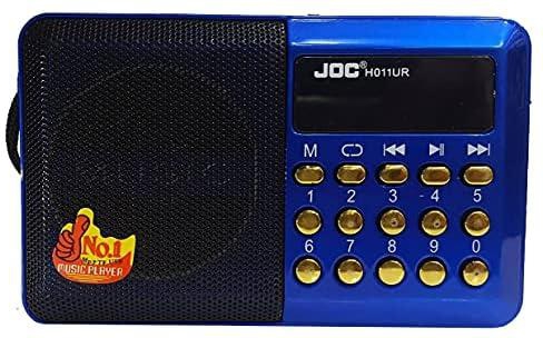 Portable Radio And Rechargeable Music Player - Blue