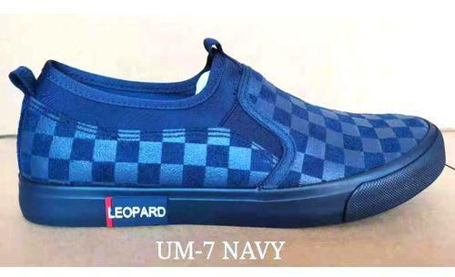 Leopard Men's Rubber Shoes Navy