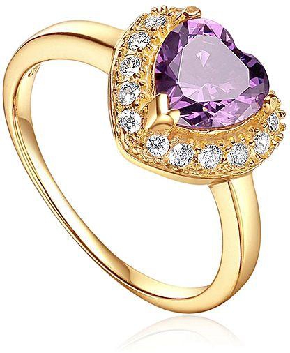 Fashion Sterling Silver Ring - Purple
