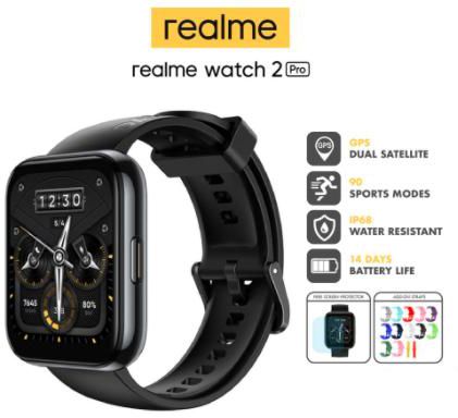 Realme Watch 2 Pro 1.75" Large Color Display | Dual-Satellite GPS