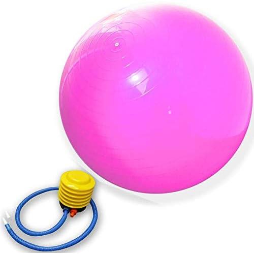 كرة يوجا مضادة للانفجار بلون بينك مقاس 65 سم لتمارين اللياقة البدنية وصالة الالعاب الرياضية والمنزل والحمل والولادة [ETH-Y3] ضمان لمدة عام واحد