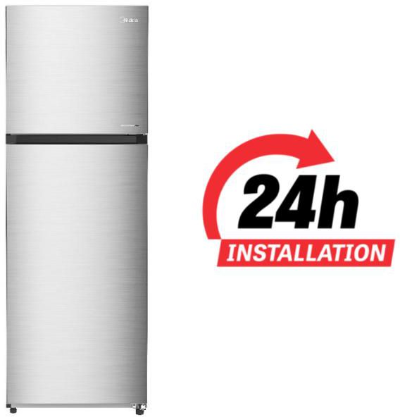 Midea 489L Gross Top Mount Double Door Refrigerator MDRT489MTE46 | 2 Doors Frost Free Fridge Freezer With Smart Sensor & Humidity Control | Active-C Fresh| Multi-Air Flow| Electronic Control| Silver