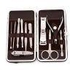 Benair 9pcs 1 New Men Manicure Grooming Set Kit Nail Clipper Leather Case Groomandtravelling Kit