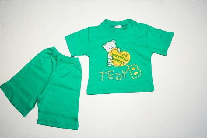 Andora Printed Boys Kit (T-Shirt+Short) - Green