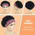 Fashion Short Della Black Headband Wig +Free Gift Inside!
