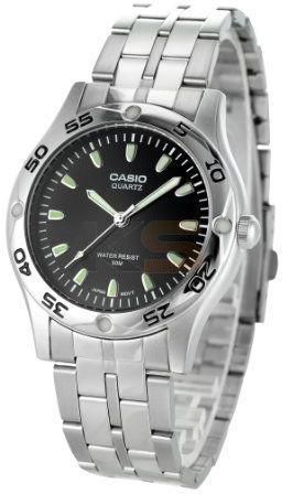 Casio Men's Round Case Stainless Steel Sports Watch (MTP-1243D)