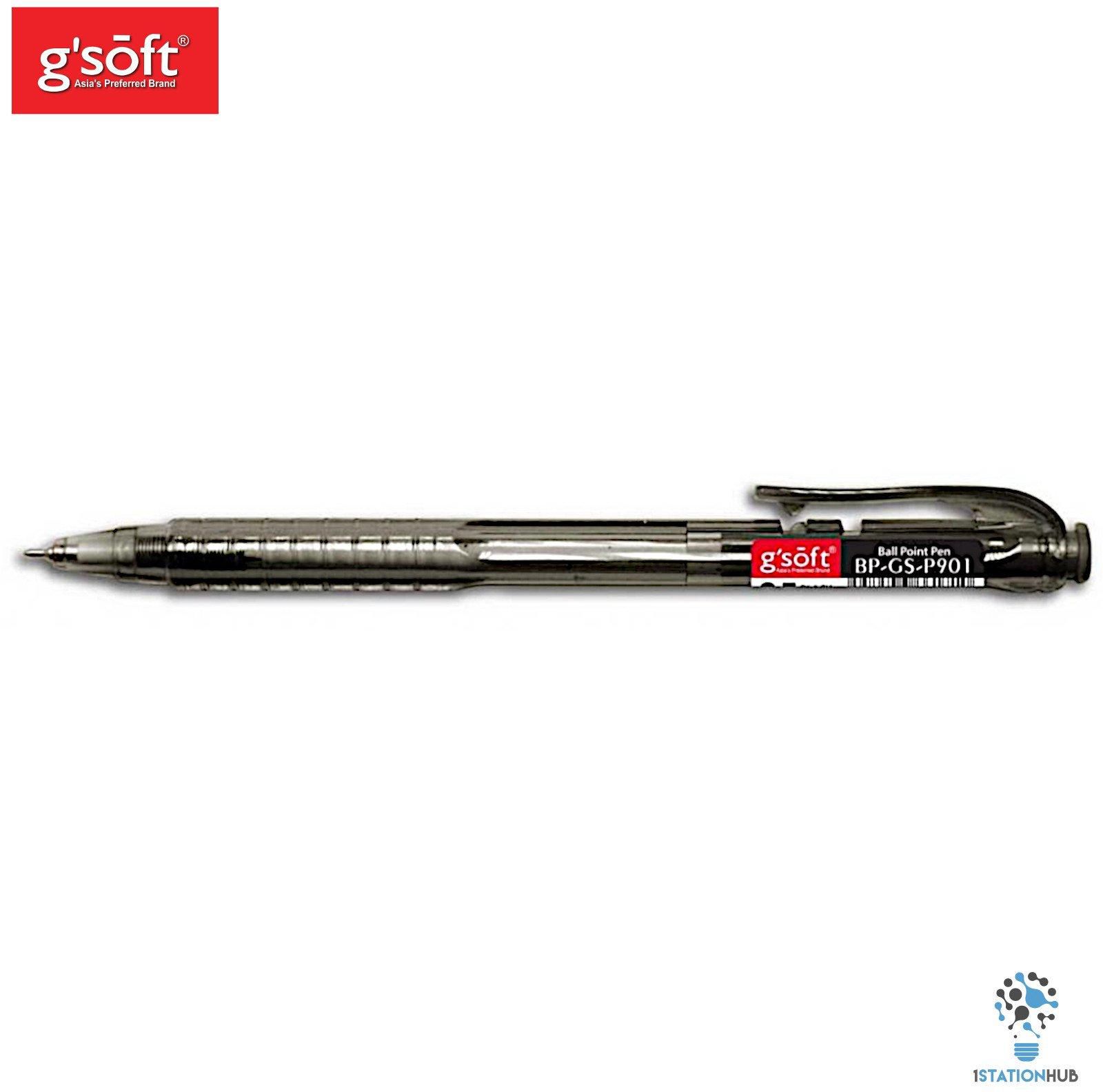 G'Soft P901 Retractable Ball Pen Needle Tip 0.7mm (3 Colors)