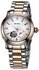 SAN MARCO S5587L Women's Automatic Mechanical Movement Skeleton Hollow Dial Stainless Steel Watch  Gold and Silver Band