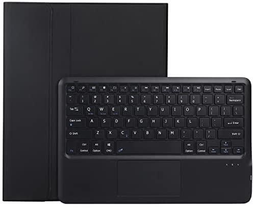 غطاء لوحة المفاتيح لسامسونج جالاكسي تاب S8 بلس / S8+ (12.4 بوصة) (SM-X800 / SM-X806) ، لوحة مفاتيح بلوتوث لاسلكية، ماوس باد اللمس، مع فتحة القلم