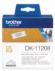 Brother DK-11208 - 38mm x 90mm Large Address Labels [400/Roll]