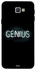 غطاء حماية واقٍ لهاتف سامسونج جالاكسي J5 برايم مطبوع عليه كلمة "Genius"