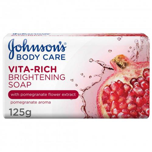 125G JOHNSONS BABY CARE SOAP VITA-RICH BRIGHTENING POMEGRANATE AROMA