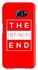 غطاء حماية من سلسلة سناب كلاسيك بطبعة عبارة "The Infiniti End" لهاتف سامسونج جالاكسي S6 أحمر/أبيض