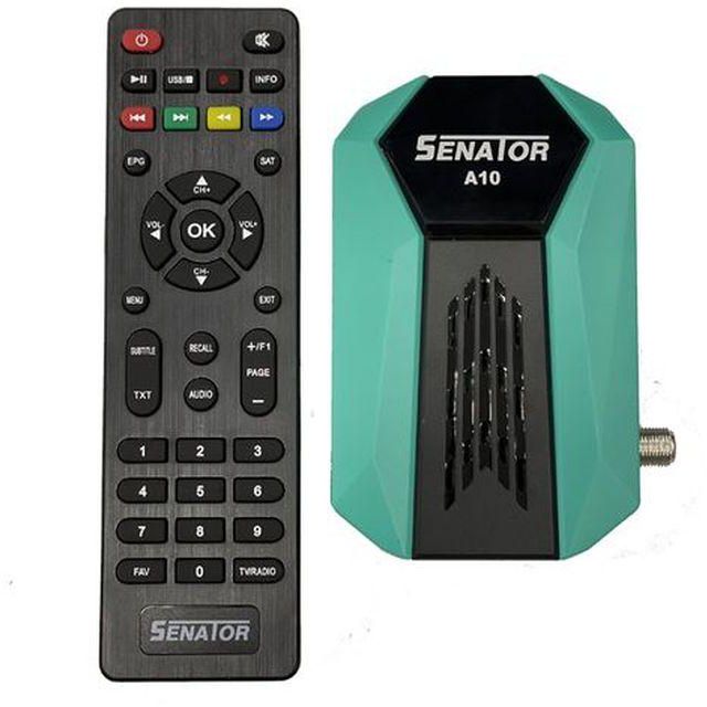 Senator A10 Full HD Mini Receiver With 2 Port - Green Black