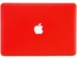 غطاء حماية واقٍ لجهاز أبل ماك بوك برو بشاشة ريتينا مقاس 15.4 بوصة أحمر