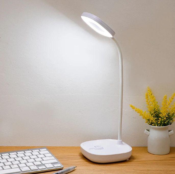 Foldable LED Charging Desk Lamp Eye Protection Desk Lamp Three Levels Brightness White