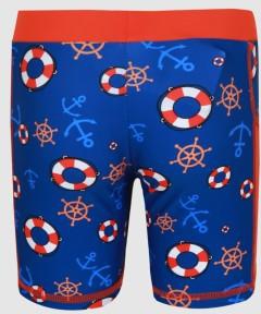 Boys Swim Short in Navy & Red with Ship Anchor Print SH21135-6