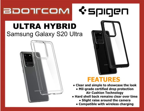 Original Spigen Ultra Hybrid Case Protective Cover for Samsung Galaxy S20 Ultra