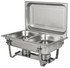 SIGNATURE CHAFING DISH STAINLESS STEEL DOUBLE TRAY BUFFET CATERING