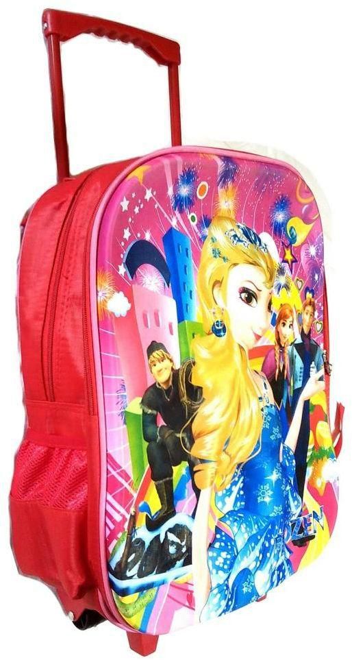 Girls Kids Trolley School Bags Cartoon