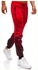Casual Men Gradient Color Drawstring Sports Jogger Pants Trousers Sweatpants Red