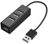 Aptek 4 Port Mini Portable USB 2.0 Hub Black, DGH-444