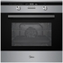 Midea Electric Oven Built in 60 cm, Mechanical timer with fan, Steel - 65DAE40139