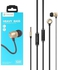 Celebrat Celebrate G10 Earphones, Bass Sound With Microphone And Noise Isolation, Compatible With Devices That Receive A 3.5 Mm Jack - Gold, In-ear