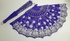 Royal Blue/Gold Silk Wedding Lace Style Flower Folding Fan Party Hand Fancy Dance Props Costume Dance Folding Hand Fan Decor