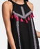 Black Tassel Detail Mini Dress