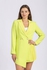 Esla Single Button Notched Lapel Blazer Dress - Lemon