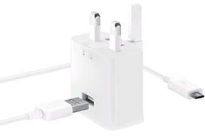 Iends Travel Adapter with Micro USB Cable, White AD521