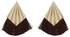 Triangle Design Tassel Earrings