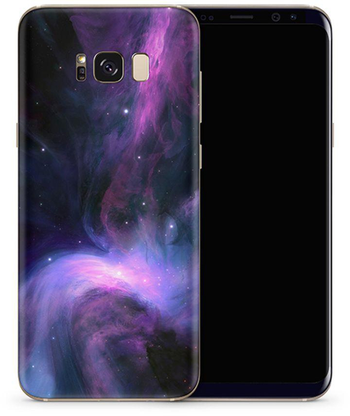 Vinyl Skin Decal For Samsung Galaxy S8 Purple Space