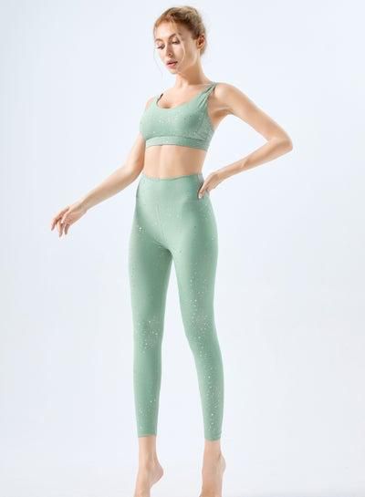 Women Quick Dry Breathable Yoga Leggings Green