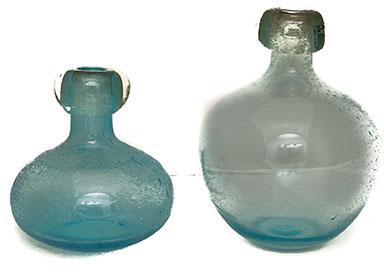 Blue Glass Vase (set of 2)