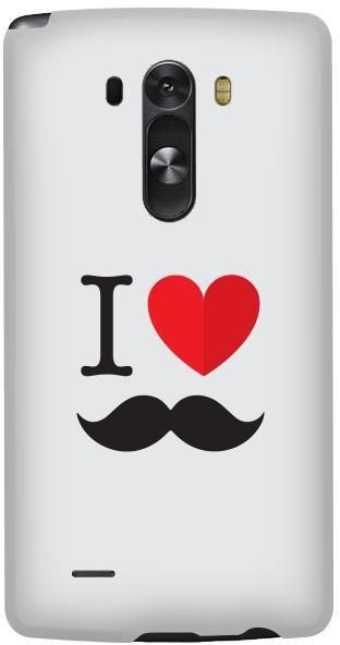 Stylizedd LG G3 Premium Slim Snap case cover Matte Finish - I love moustashe