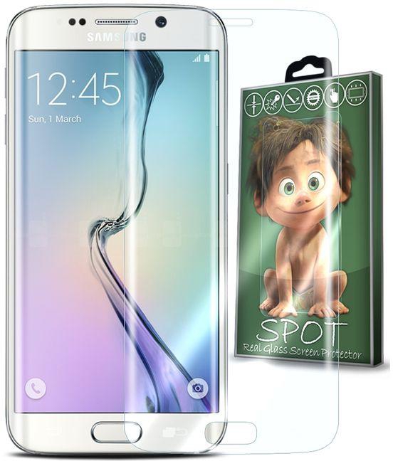 Spot Real Curved Glass Screen Protector for Samsung Galaxy S6 Edge - Clear