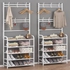 generic high quality Strong metallic 5 layer multipurpose organization clothe rack,       Home Storage & Organization