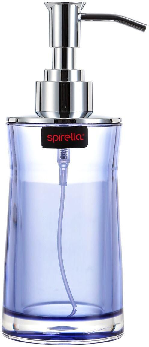 Spirella Sydney 7 x 18.5 cm Acrylic Soap Dispenser - Clear Purple