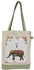 Women Canvas Handbag Animal Print Tote Bag Shopping Bag