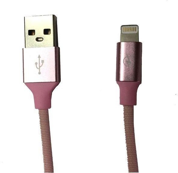 Temax USB A to Lightning Compatible Fast Charging Cable - Pink