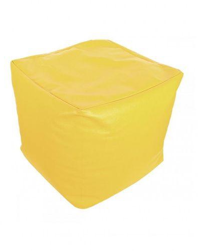 Bomba Leather Bean Bag - 40 X 40 Cm - Yellow
