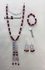 Khan Youssef Necklace And Bracelet Dark Red &Stylish