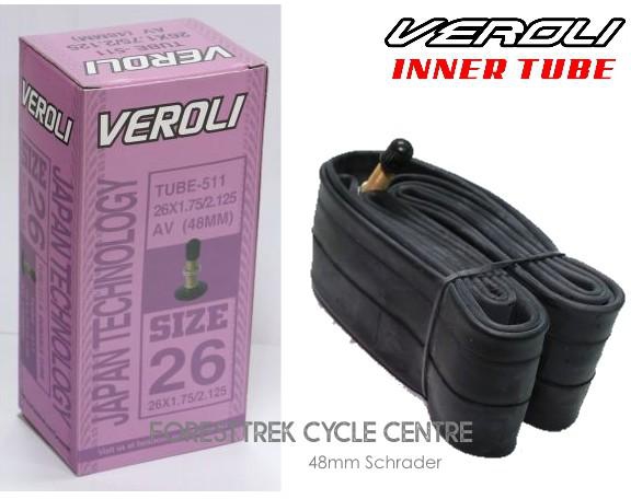 Veroli Bicycle Inner Tube 26x1.75/2.125 Av 48mm