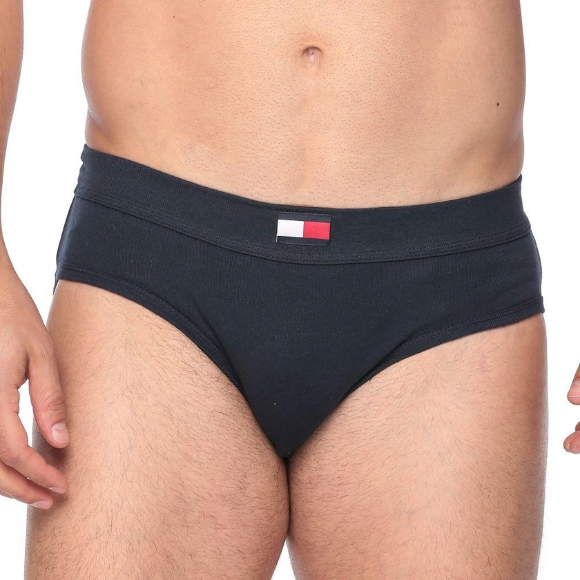 Tommy Hilfiger 4-Pack Hip Brief For Men - S, Navy/White/Red