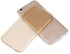 FSGS Golden Baseus Ultrathin TPU Material Transparent Back Cover Case For IPhone 6 - 4.7 Inches 73438